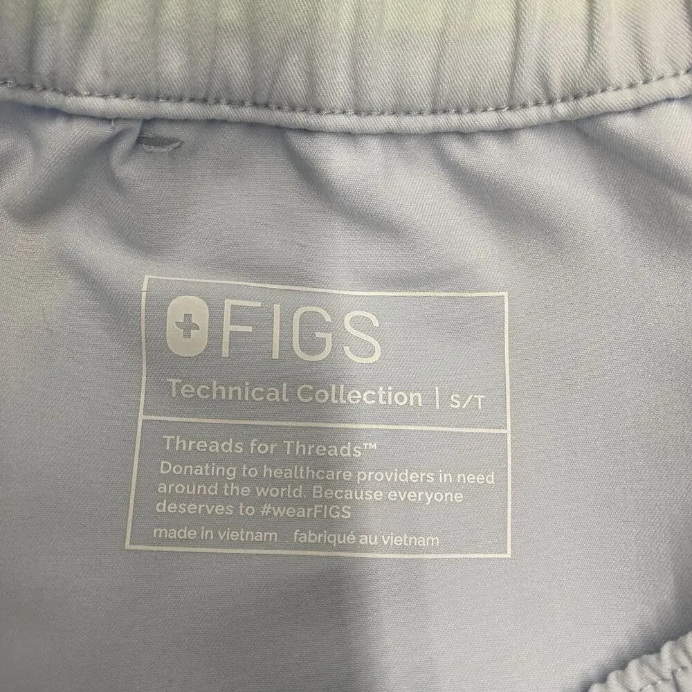 FIGS Tansen Jogger Scrub Pants Mens Blue S Tall Drawstring Pocket PO 5677 NWT